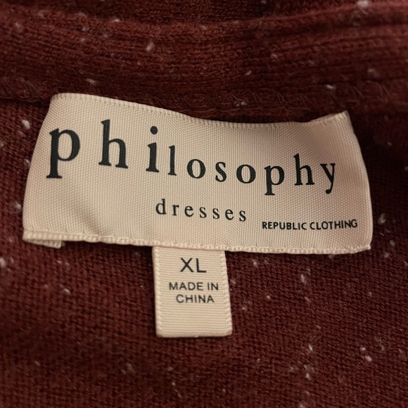 Philosophy Cashmere Blend Cold Shoulder Sweater Dress - Picture 4 of 6